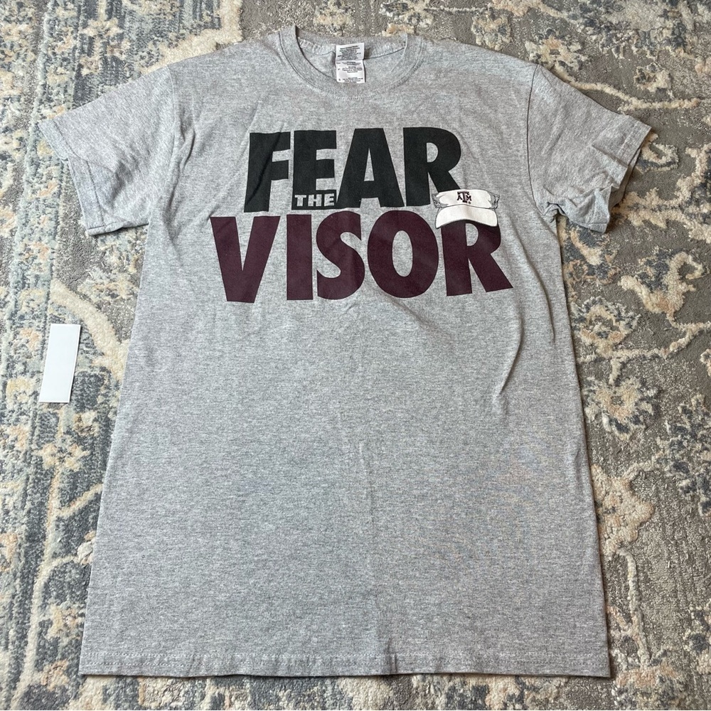 A&M Gray Graphic T-Shirt with Bold Text